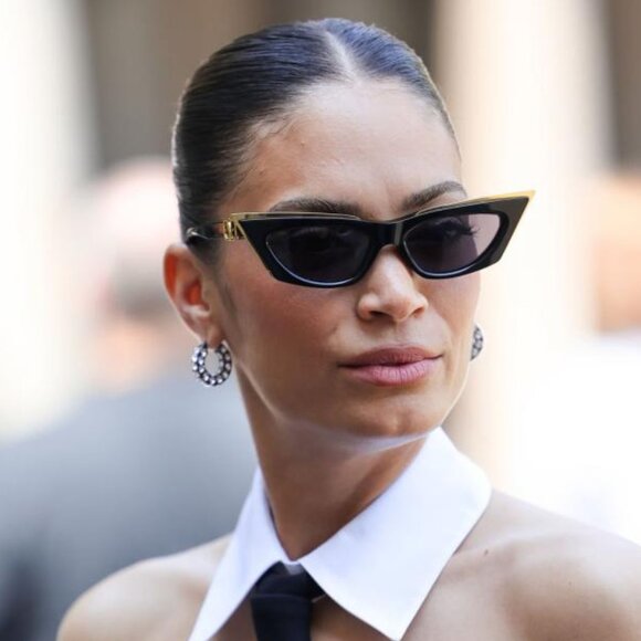 Valentino Accessories - NEW VALENTINO V-GOLDCUT-I SUNGLASSES VALENTINO VLS-113A WOMEN BLACK EYEWEAR